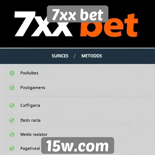 Métodos de pagamento disponíveis na 7xx bet